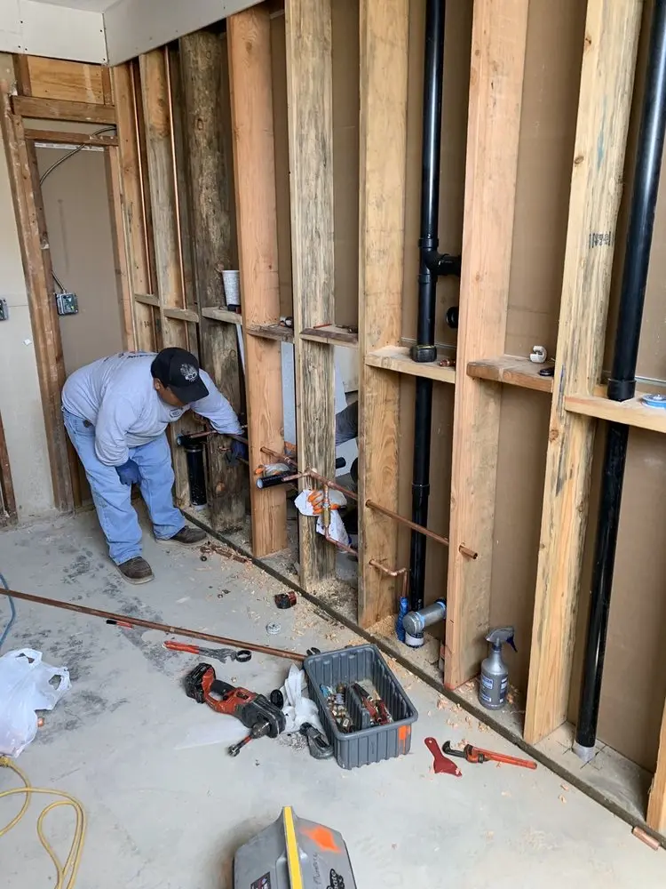 Commercial rough-in plumbing for Water Heater Replacement in Winona